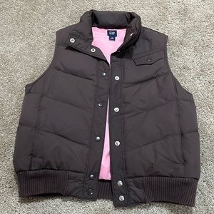 Vintage puffer brown gap vest
